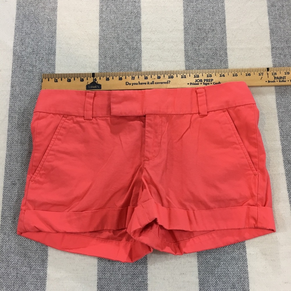 Lilly Pulitzer Women's Coral Pink Barclay Shorts 4 - Picture 3 of 6
